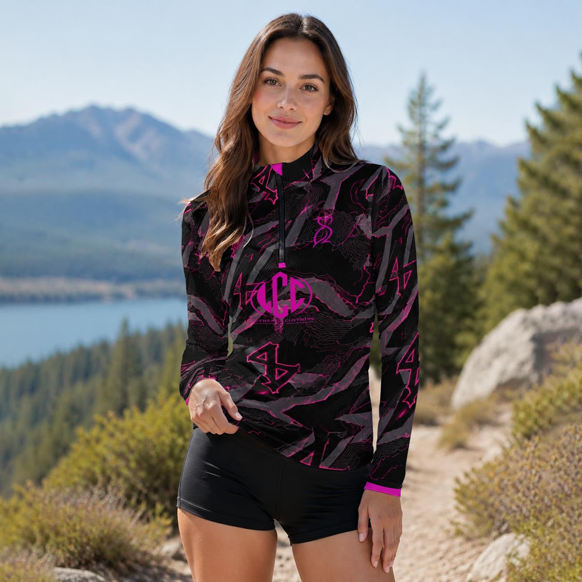 LCC WIZARD RADDISH Women's Stand-Collar Sport Jersey Long Sleeve