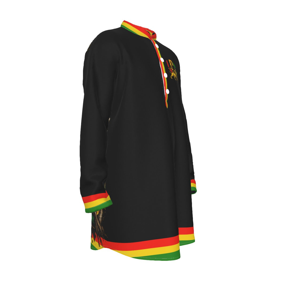 LCC RASTA BLC Stand-up Collar Long Shirt