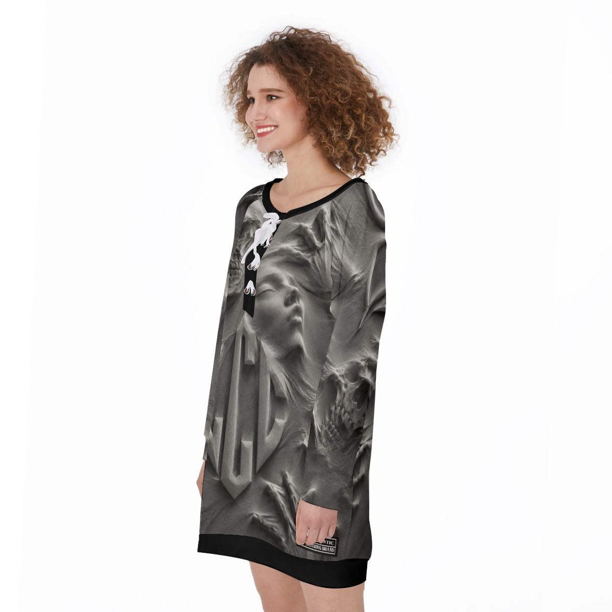 LCC GHOSTY Women's Lace-Up Sweatshirt