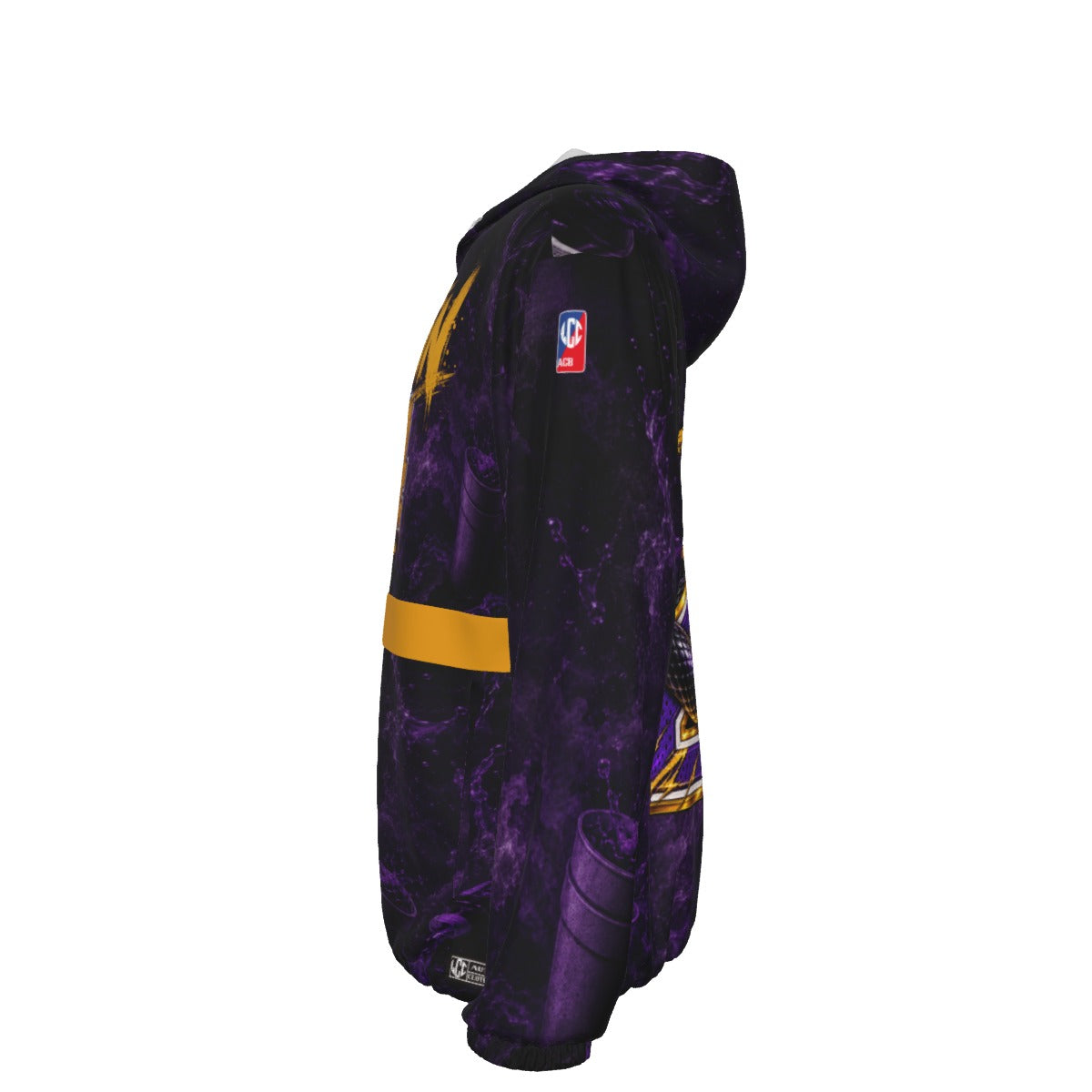 HUSTLIN 24 HOURS Unisex Pullover Jacket With Zipper Closure