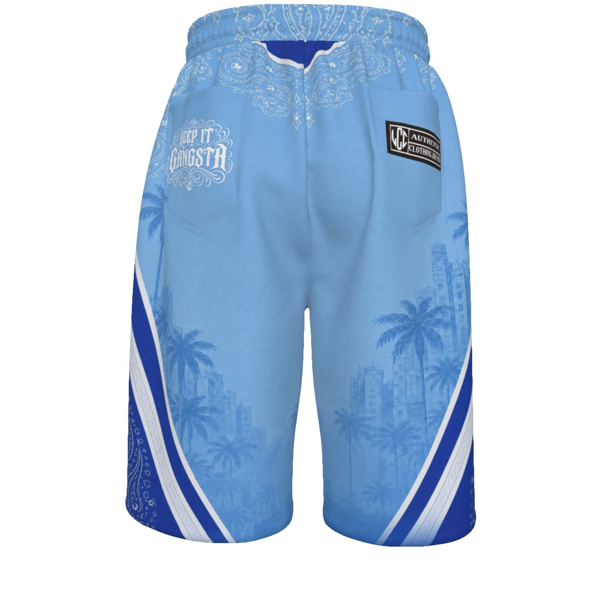 KEEP IT GANGSTA BLUE ROYAL Unisex Casual Short Cotton