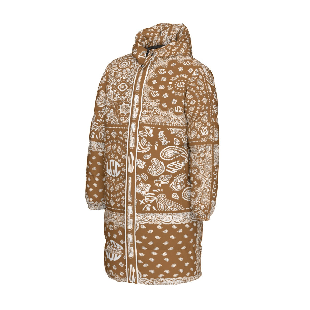 LCC FULL BANDANA BRWN Unisex Long Down Jacket