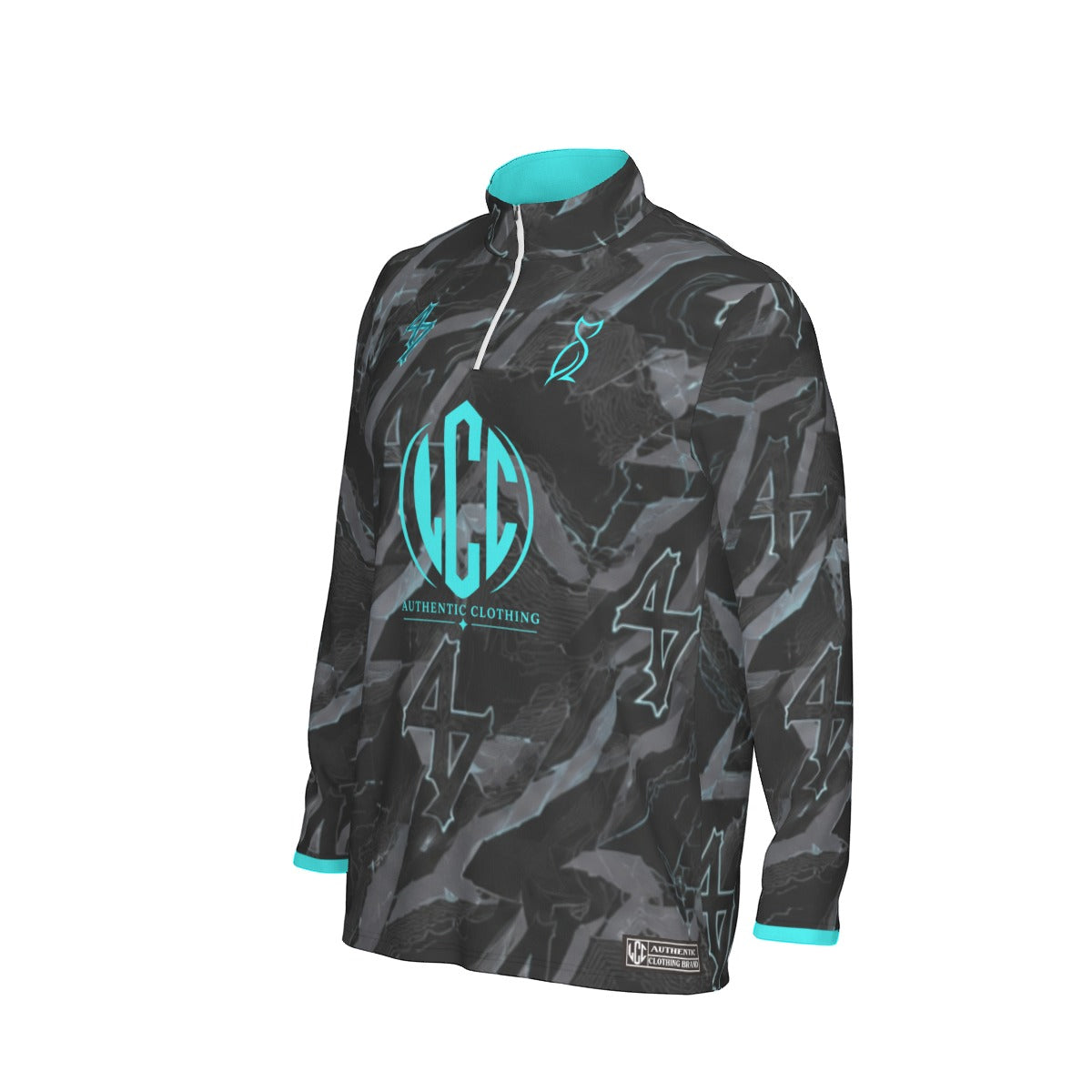 LCC WIZARD BLUE Men's Sports Jersey With Long Sleeve