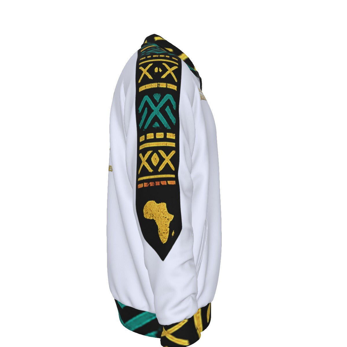 AFRICAN PRIDE WHT Unisex Stand Collar Jacket