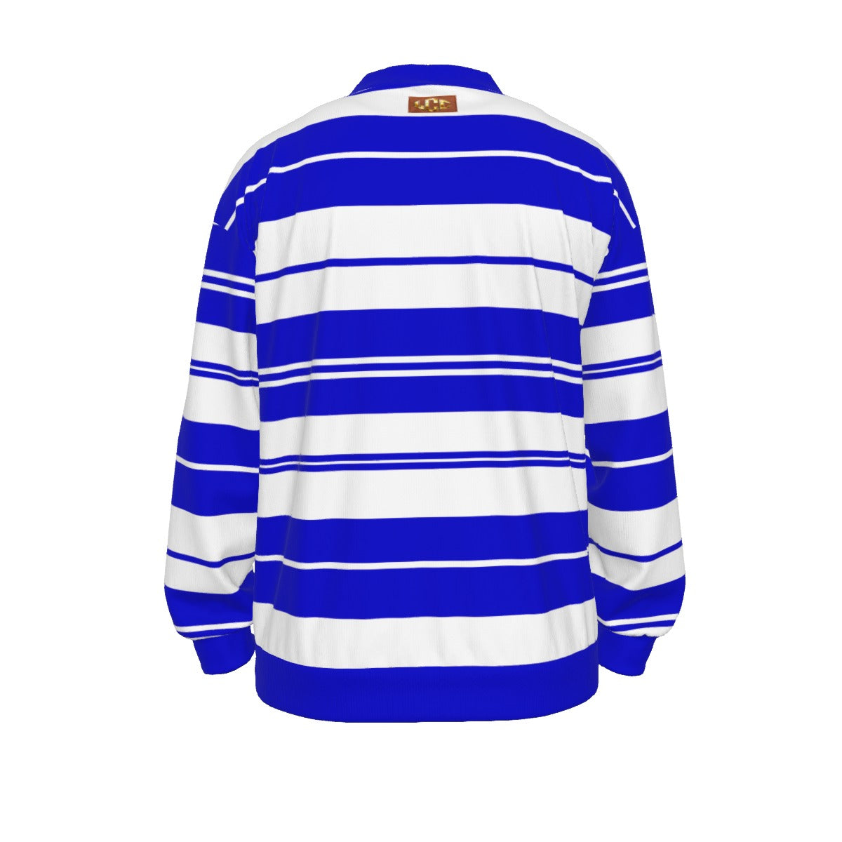 CHARLY STRIPES BLUE Unisex V-neck Knitted Cardigan