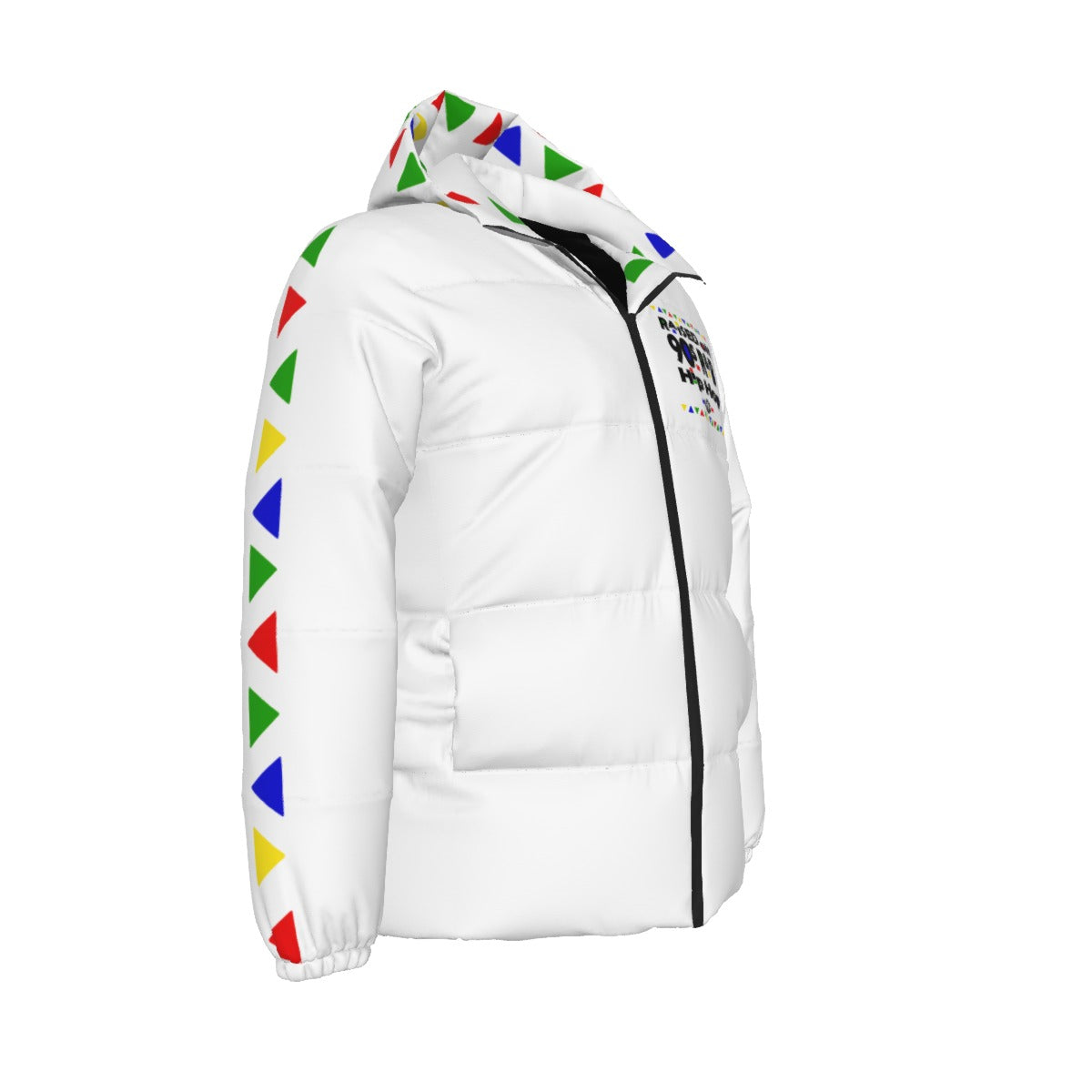 HIP HOP 90's wht Unisex Down Jacket