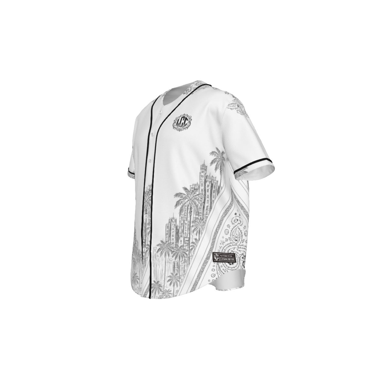 KEEP IT GANGSTA WHT Men's Short Sleeve Baseball Jersey
