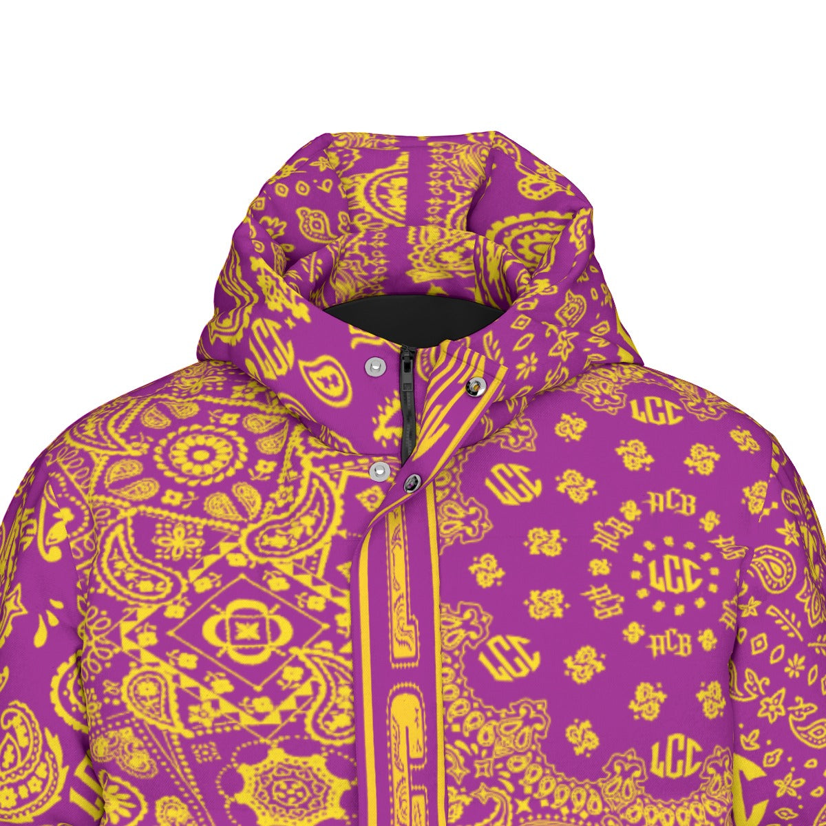 LCC FULL BANDANA LAKERS Unisex Long Down Jacket