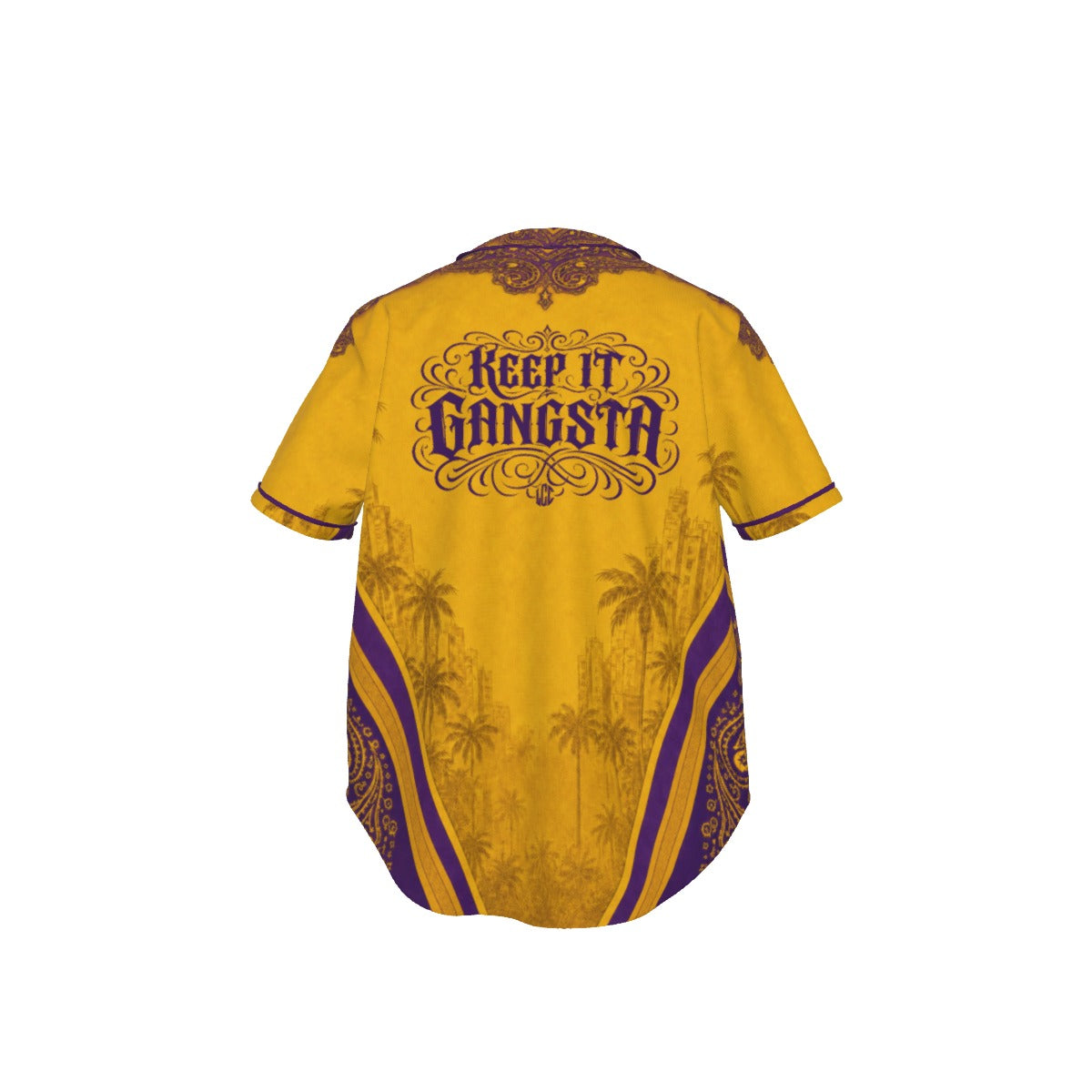 KEEP IT GANGSTA L.A Short Sleeve Baseball Jersey