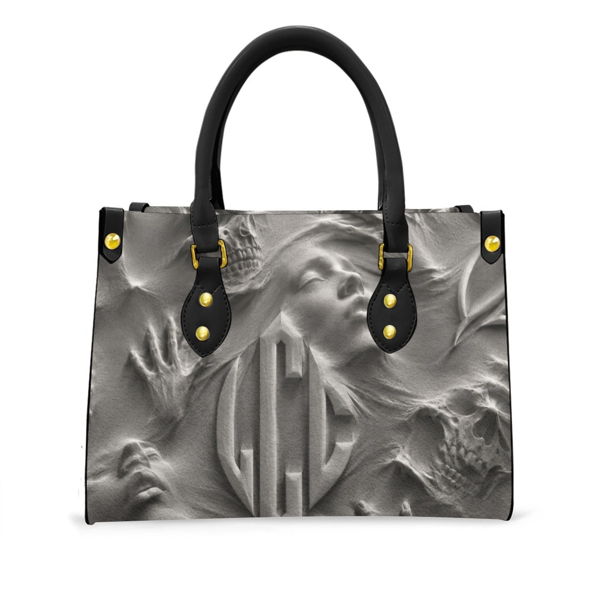 LCC GHOSTY Women's Tote Bag With Black Handle