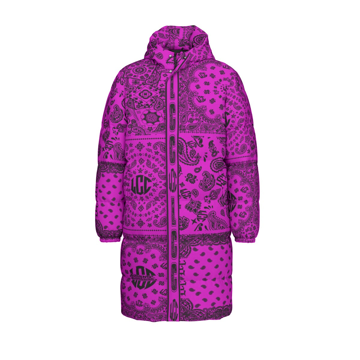 LCC FULL BANDANA GRAPES Unisex Long Down Jacket