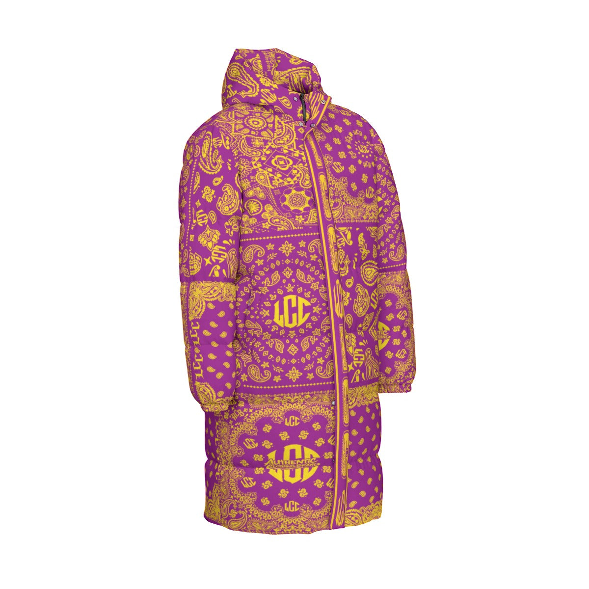 LCC FULL BANDANA LAKERS Unisex Long Down Jacket