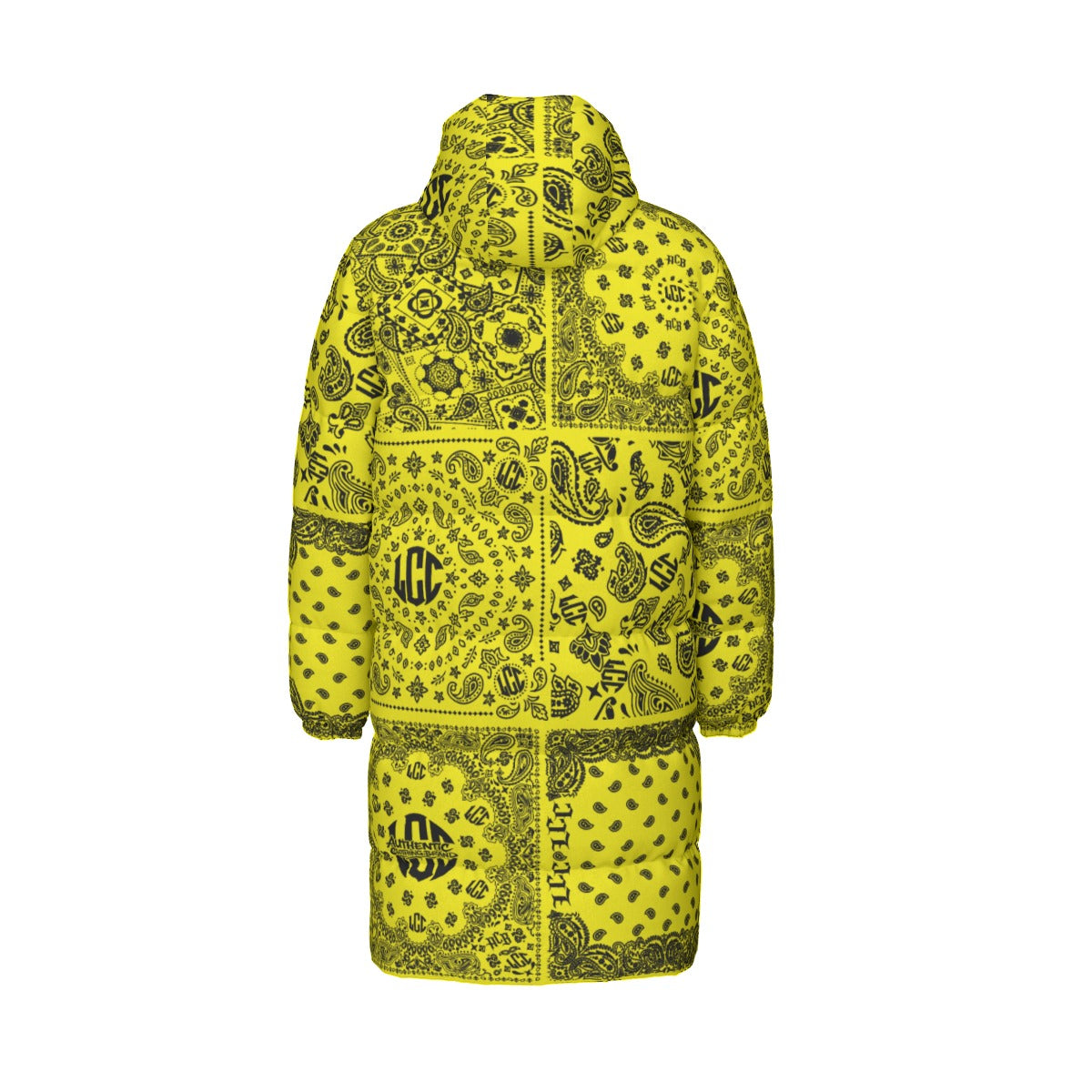 LCC FULL BANDANA YLW Unisex Long Down Jacket