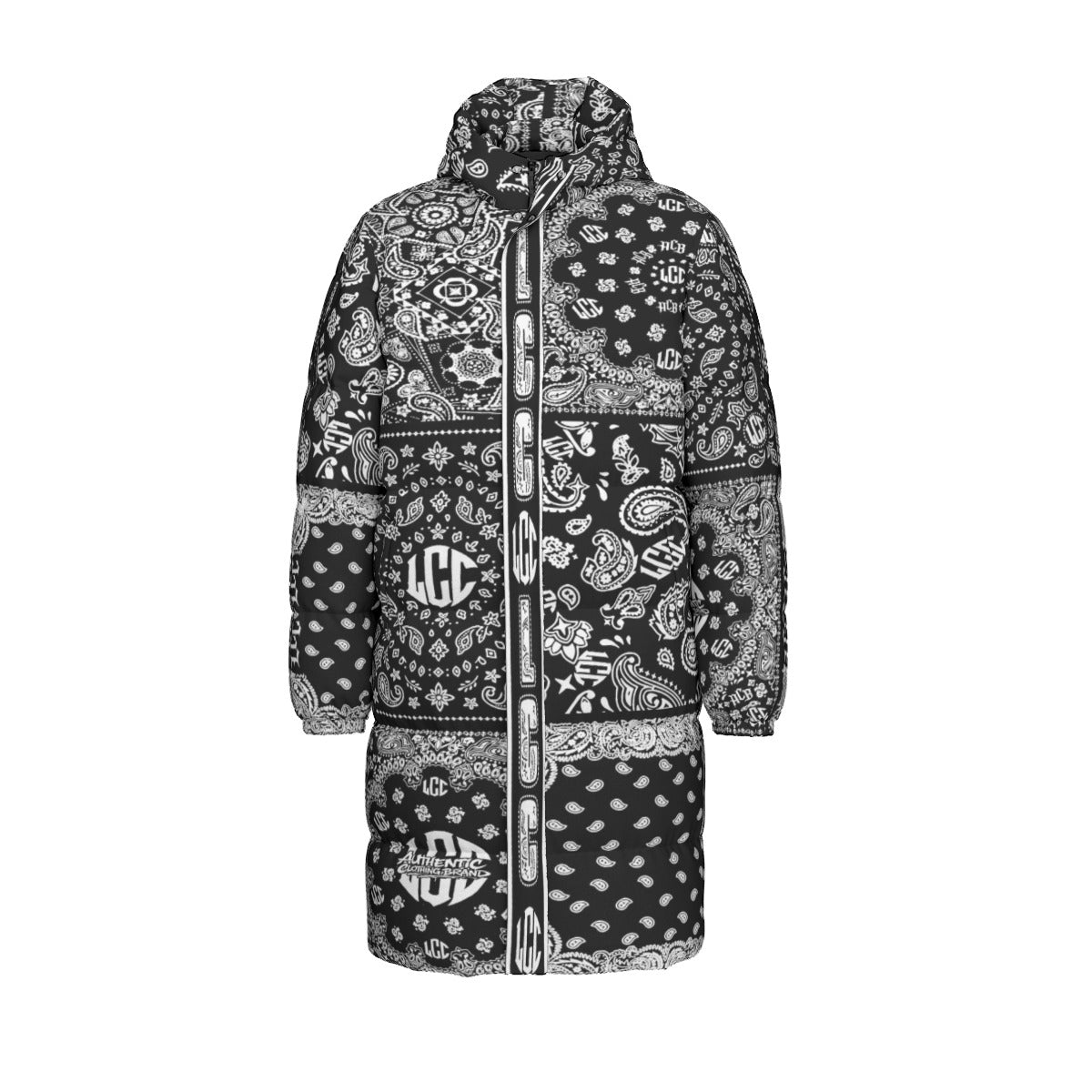 LCC FULL BANDANA BLC Unisex Long Down Jacket