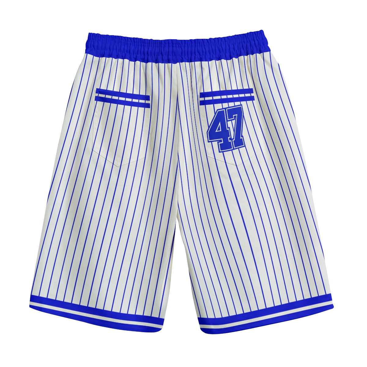 AUTHENTIC LEAGUE WHTBLUE Unisex Straight Casual Short Cotton