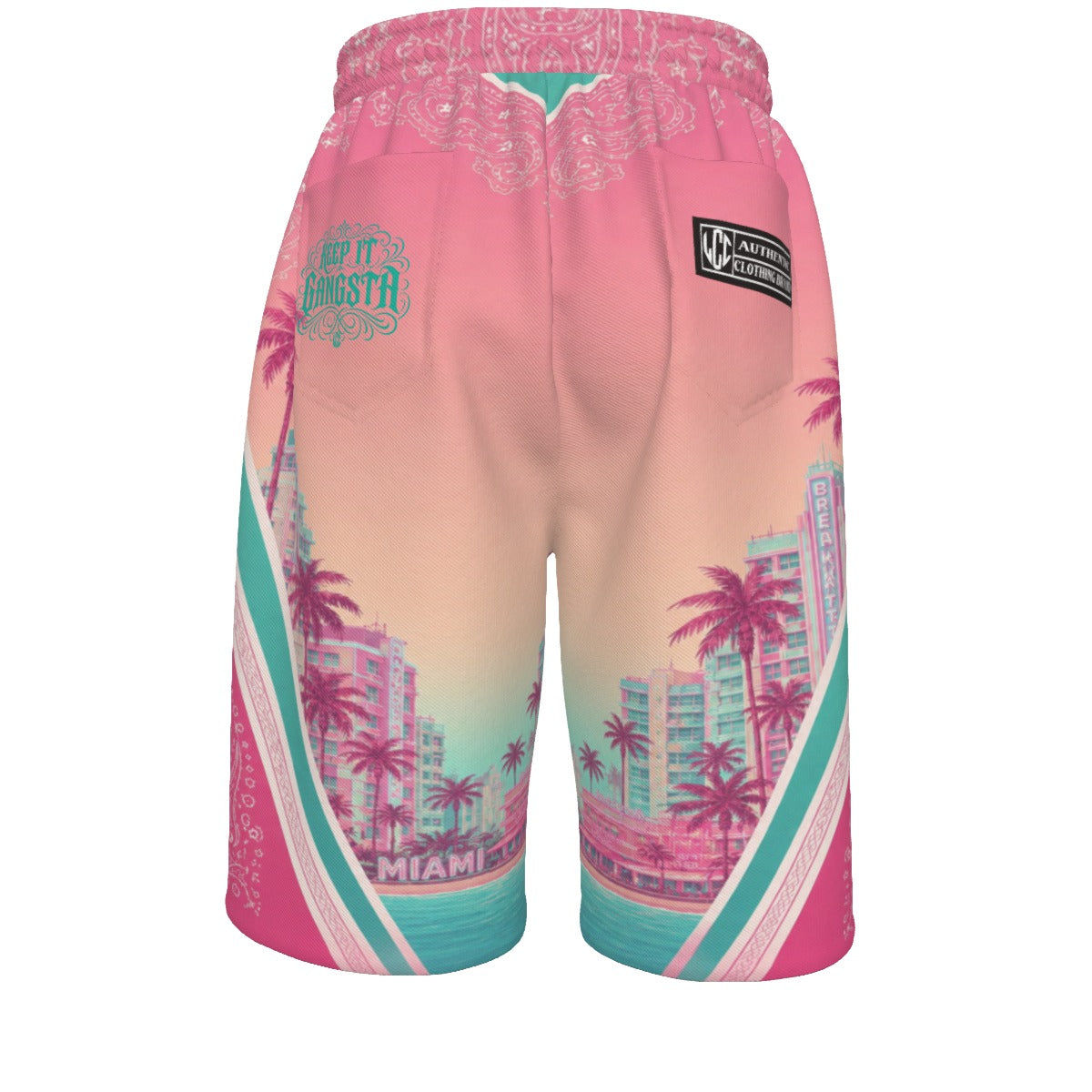 KEEP IT GANGSTA MIAMI Unisex Casual Short Cotton