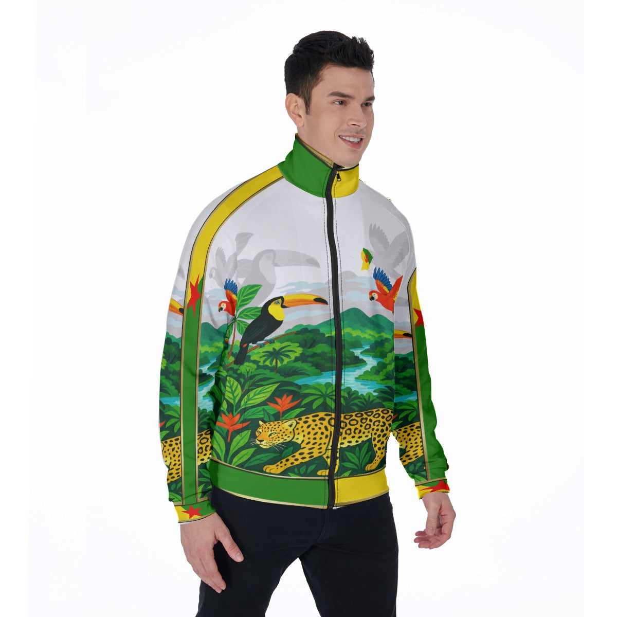 GUYANE PAYSAGE Stand Collar Jacket