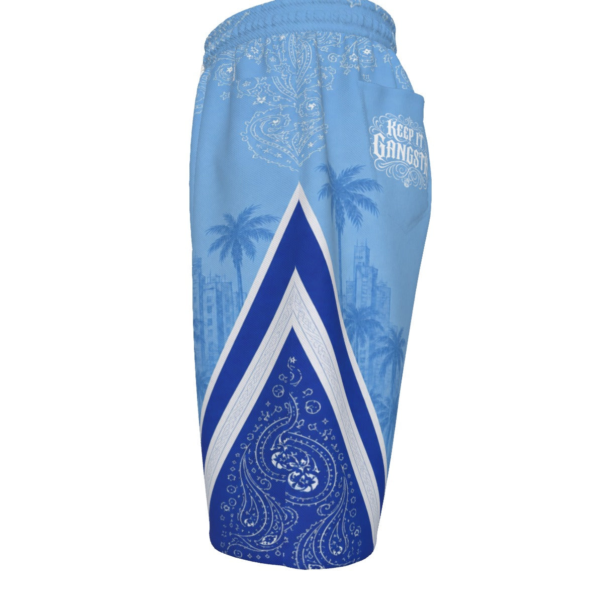 KEEP IT GANGSTA BLUE ROYAL Unisex Casual Short Cotton