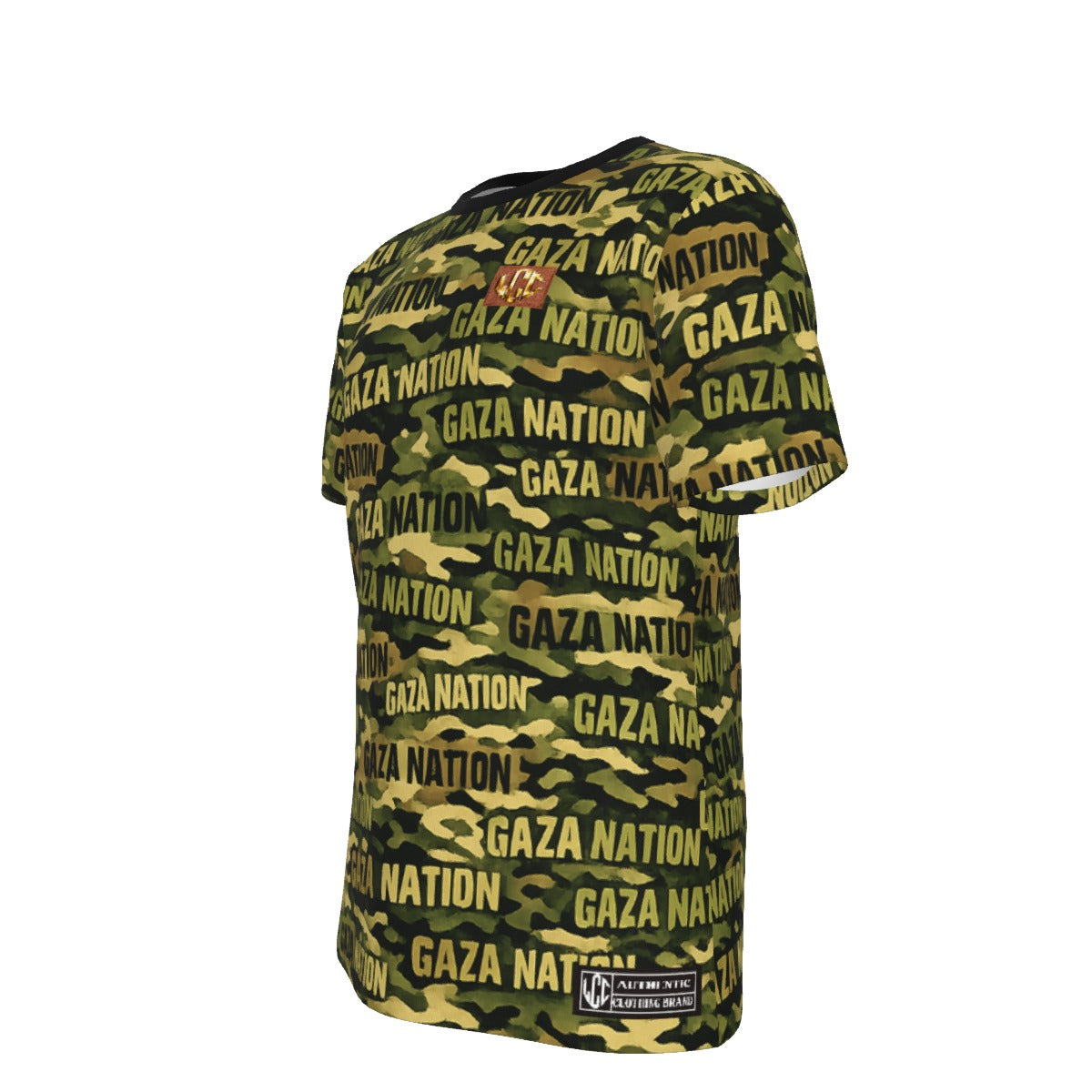 GAZA NATION Men's O-Neck T-Shirt 190GSM Cotton
