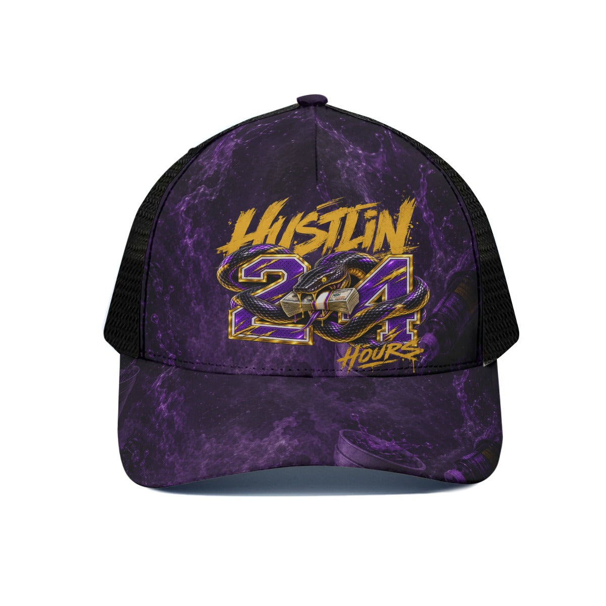 HUSTLIN 24 HOURS Unisex Trucker Hat
