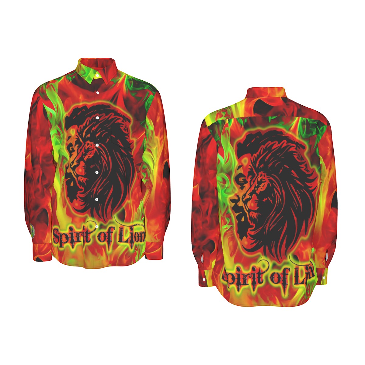 SPIRIT OF LION Long Sleeve Shirt Cotton poplin