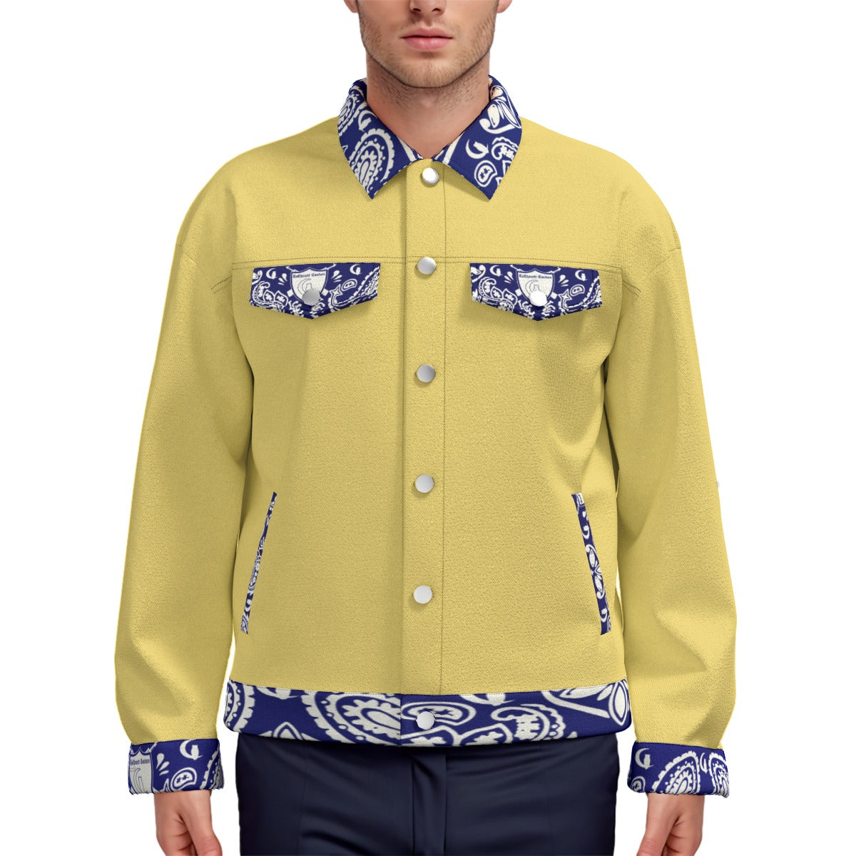 OG STYLE NAVY Unisex Lapel Jacket
