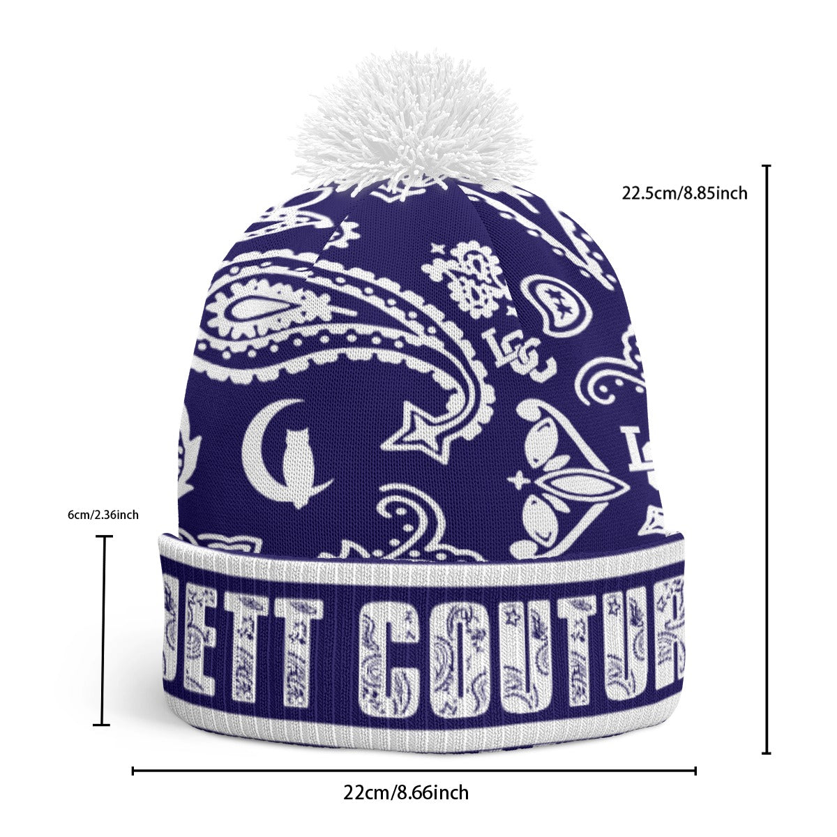 BANDNA MIX Cs'UP Knitted Hat With Pom-Pom