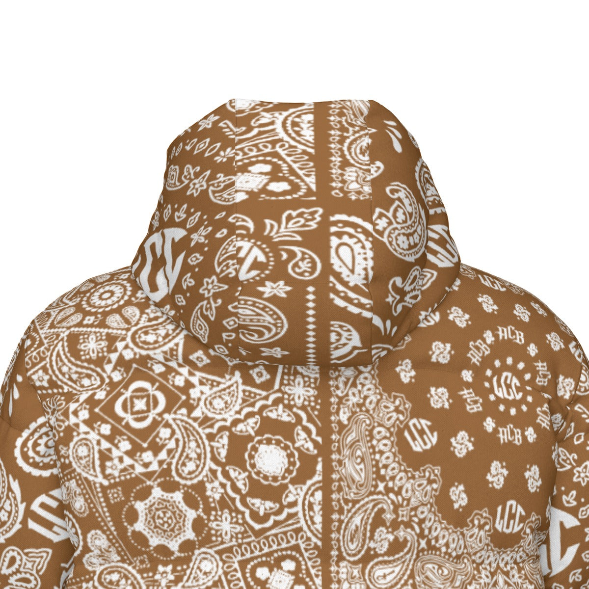 LCC FULL BANDANA BRWN Unisex Long Down Jacket