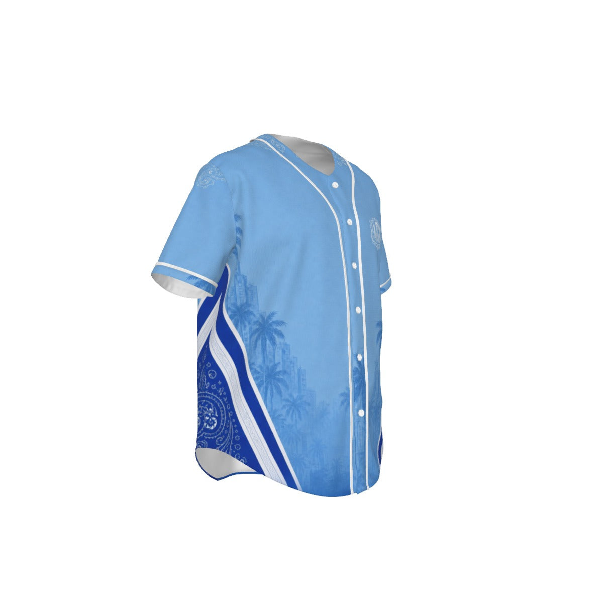 KEEP IT GANGSTA BLUE ROYAL Short Sleeve Baseball Jersey