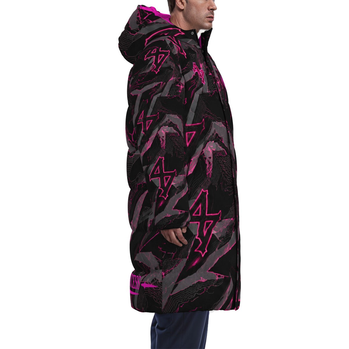 LCC WIZARD Raddish Unisex Long Down Jacket