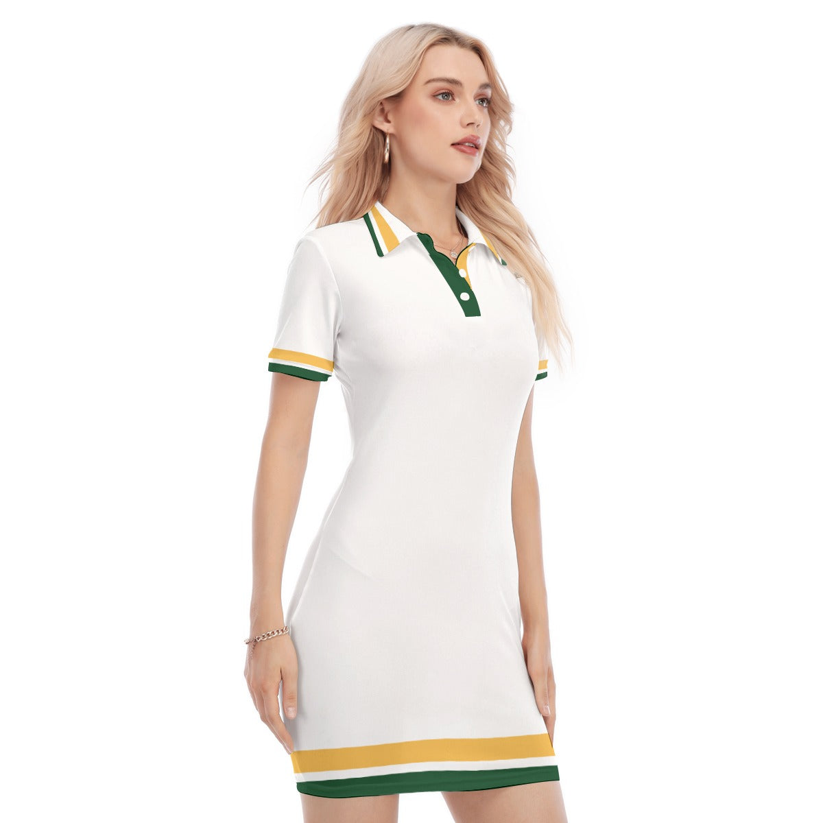 LCC GUYANE Women's Polo Collar Dress