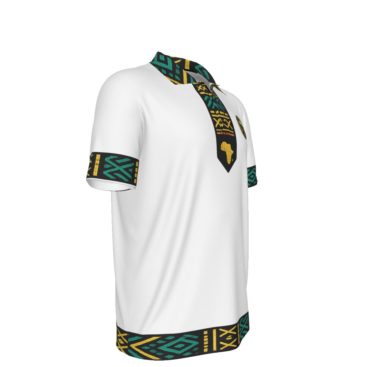 AFRICAN PRIDE WHT Polo Collar Jersey