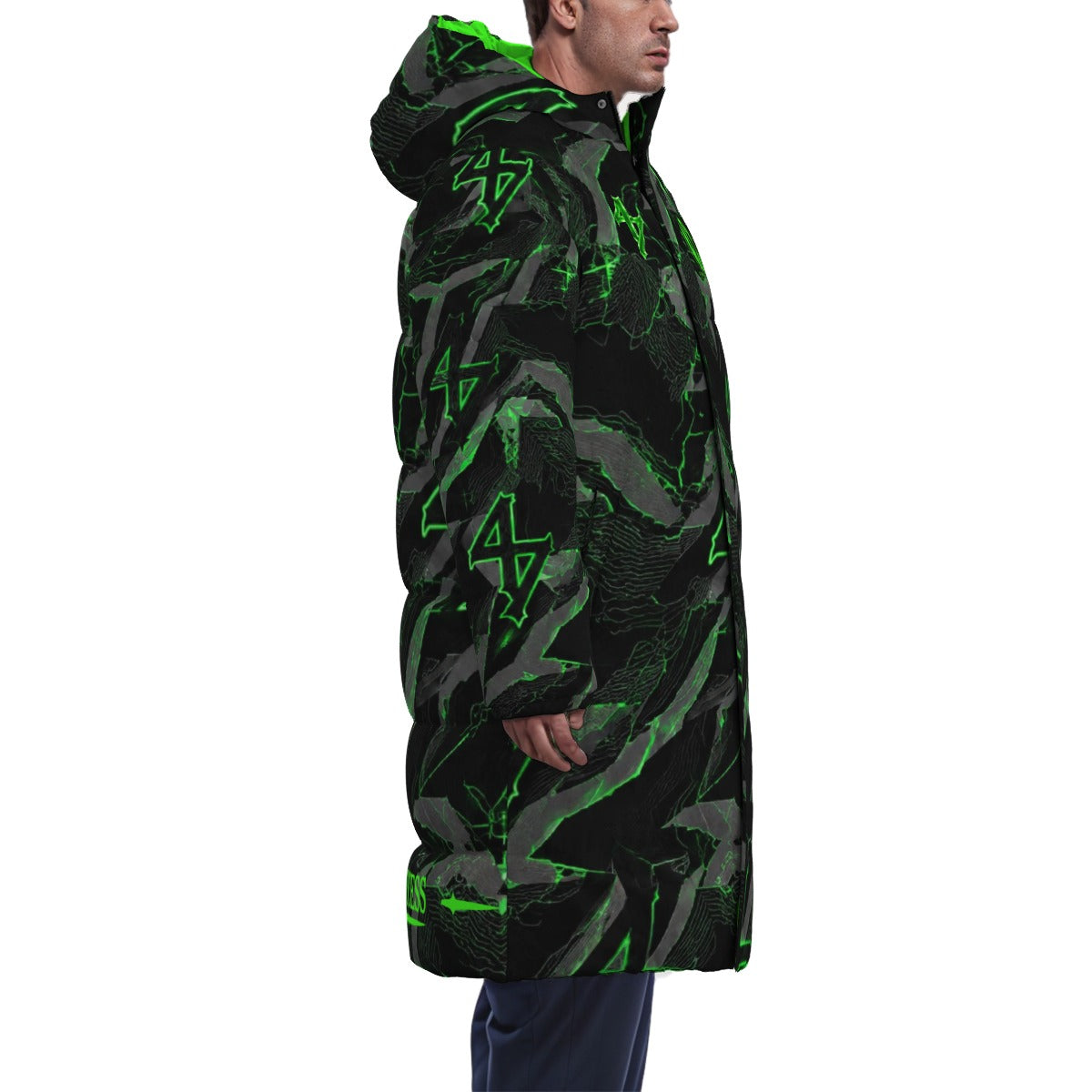 LCC WIZARD MATRIX Unisex Long Down Jacket