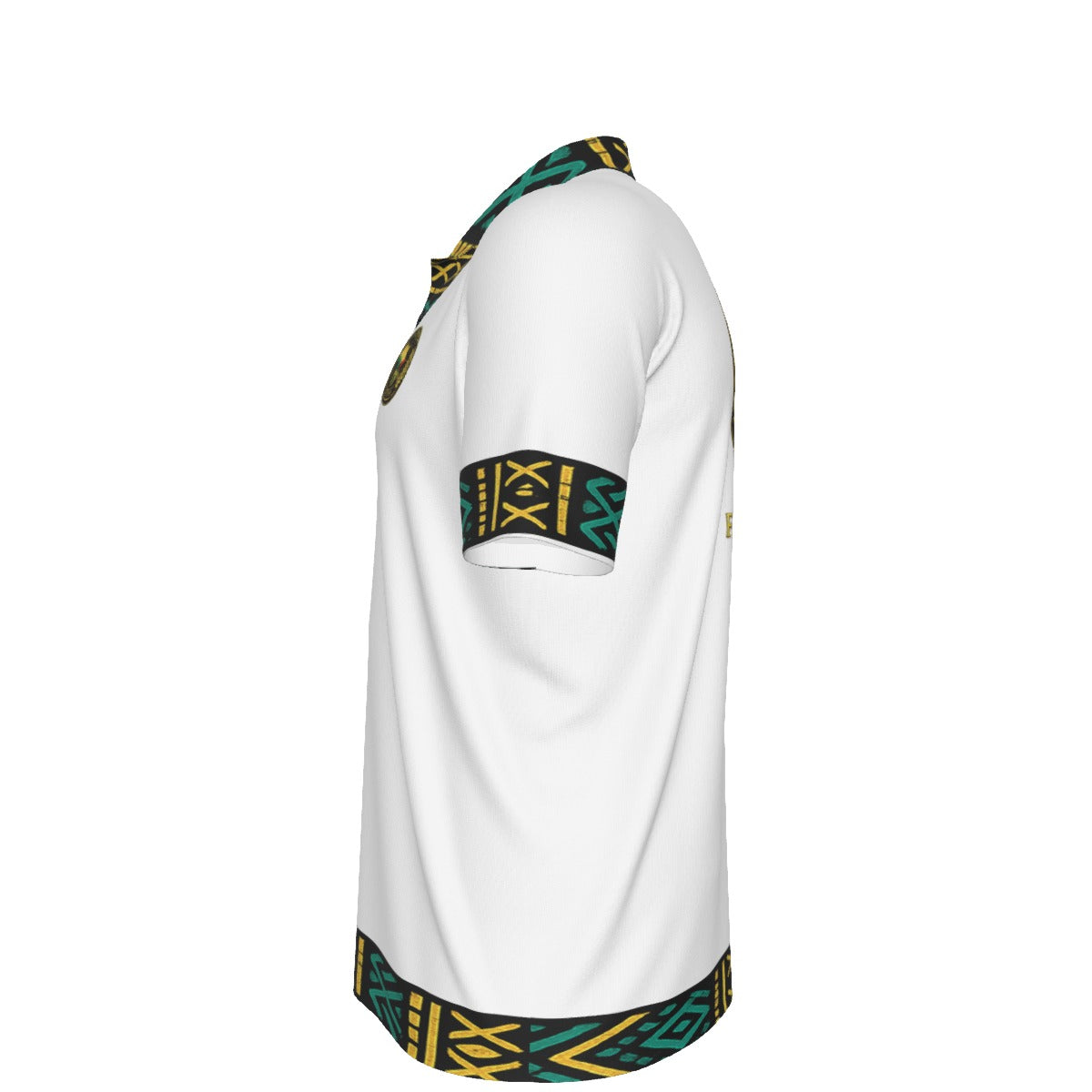 AFRICAN PRIDE WHT Polo Collar Jersey