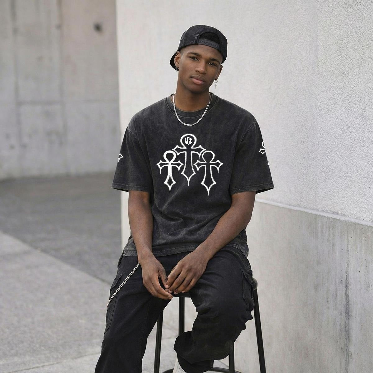 HOLY SIN Heavyweight Washed T-Shirt