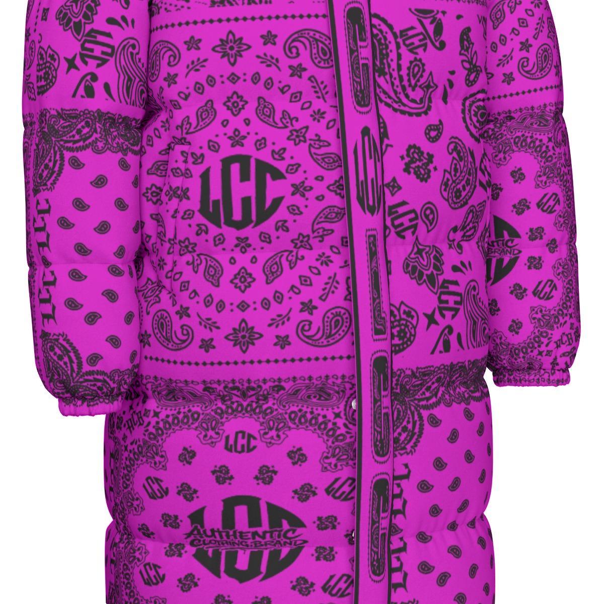 LCC FULL BANDANA GRAPES Unisex Long Down Jacket
