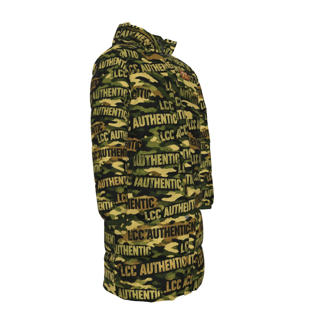 LCC CAMOUFLAGE Unisex Long Down Jacket