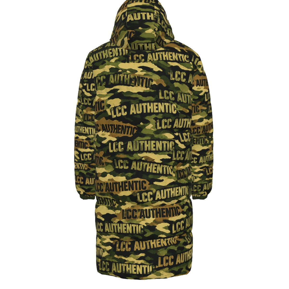 LCC CAMOUFLAGE Unisex Long Down Jacket