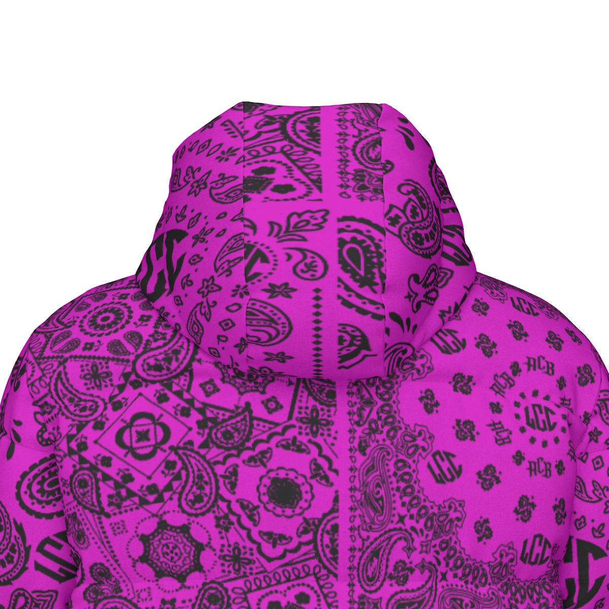 LCC FULL BANDANA GRAPES Unisex Long Down Jacket