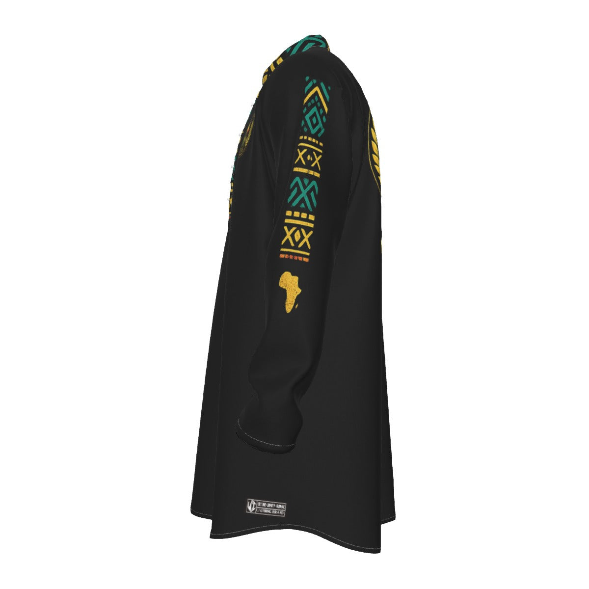 AFRICAN PRIDE BLC Men's Stand-up Collar Long Shirt
