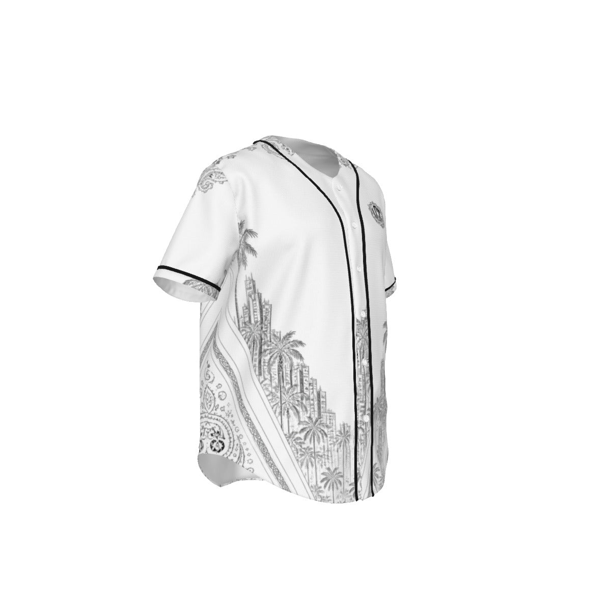 KEEP IT GANGSTA WHT Men's Short Sleeve Baseball Jersey