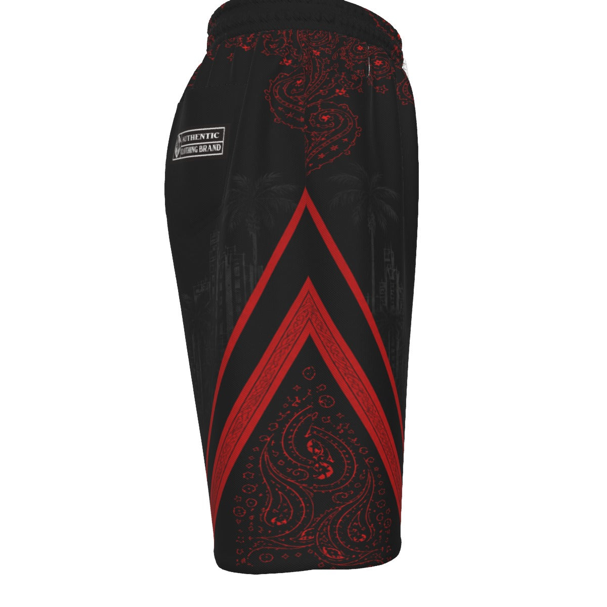 KEEP IT GANGSTA RED Unisex Straight Casual Short Cotton