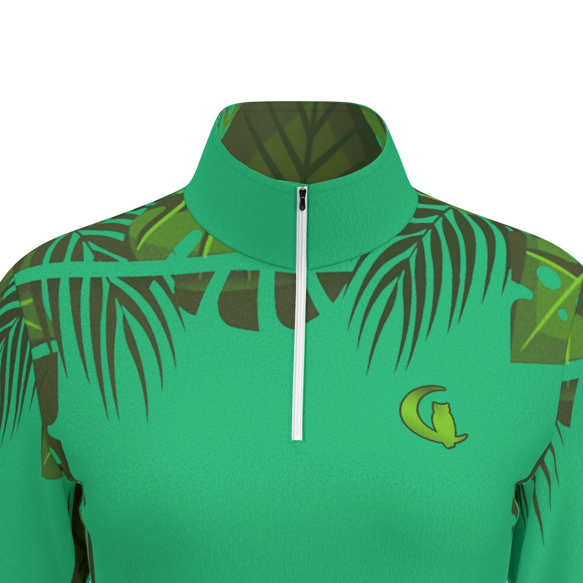 TROPICAL KWEEN Women's Sports Collar Jersey  Long Sleeve