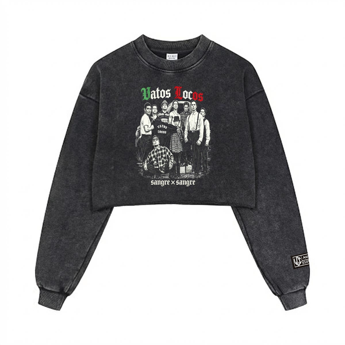 VATOS LOCOS  cropped sweatshirt
