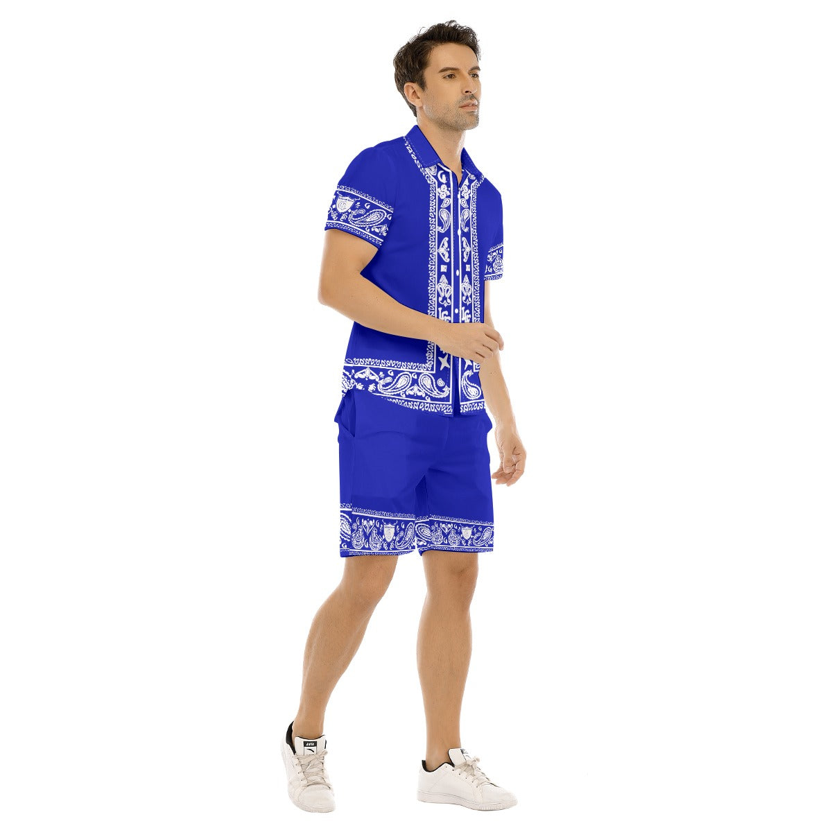 DASHIKI BANDANA Cs'UP Men's Short Sleeve Shirt Set