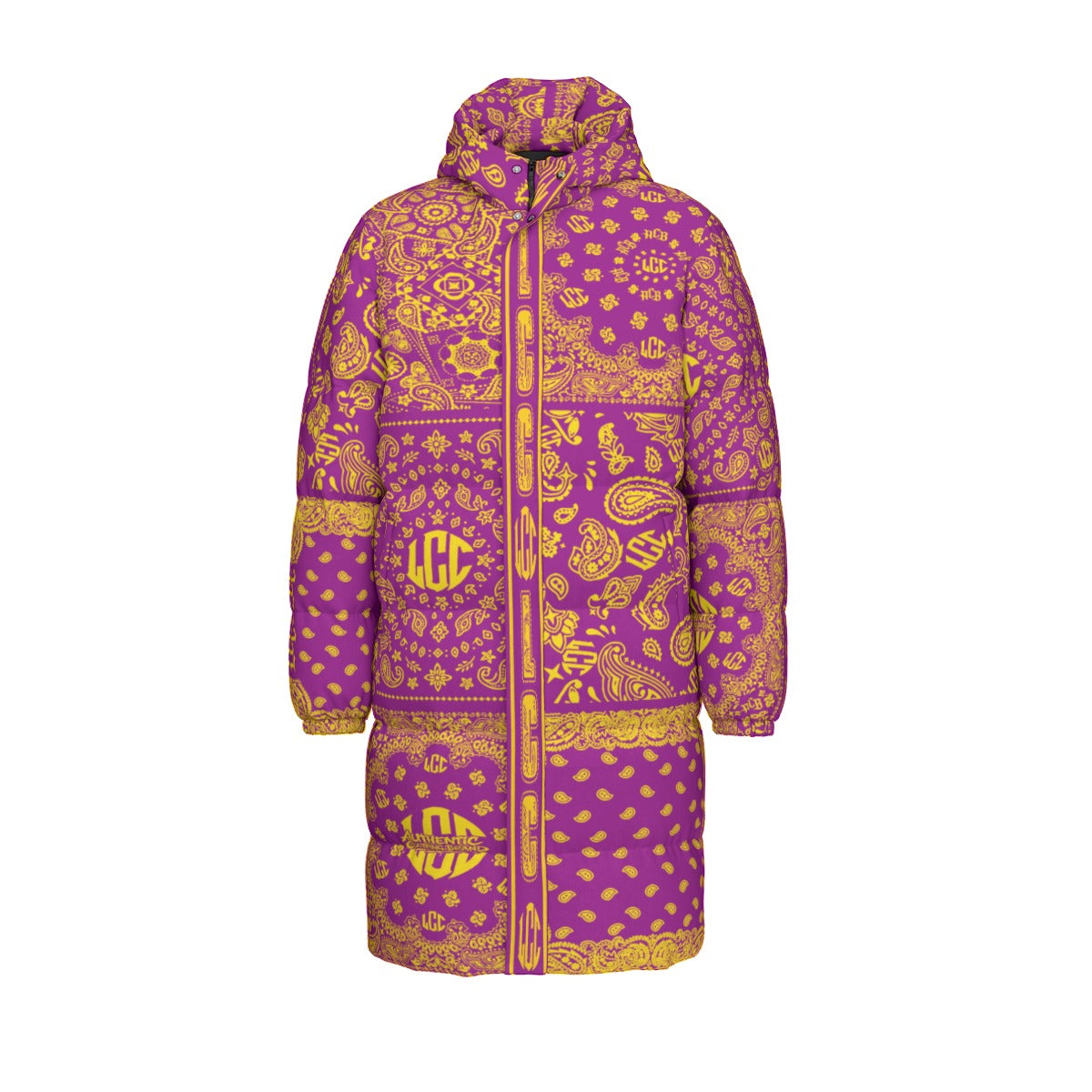 LCC FULL BANDANA LAKERS Unisex Long Down Jacket