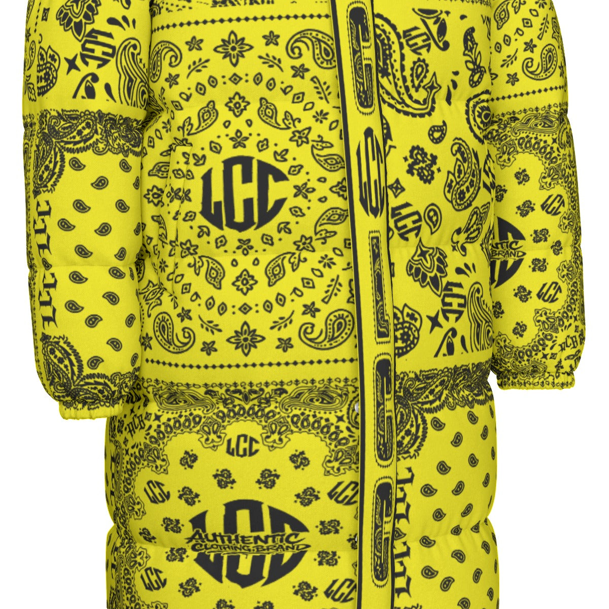 LCC FULL BANDANA YLW Unisex Long Down Jacket