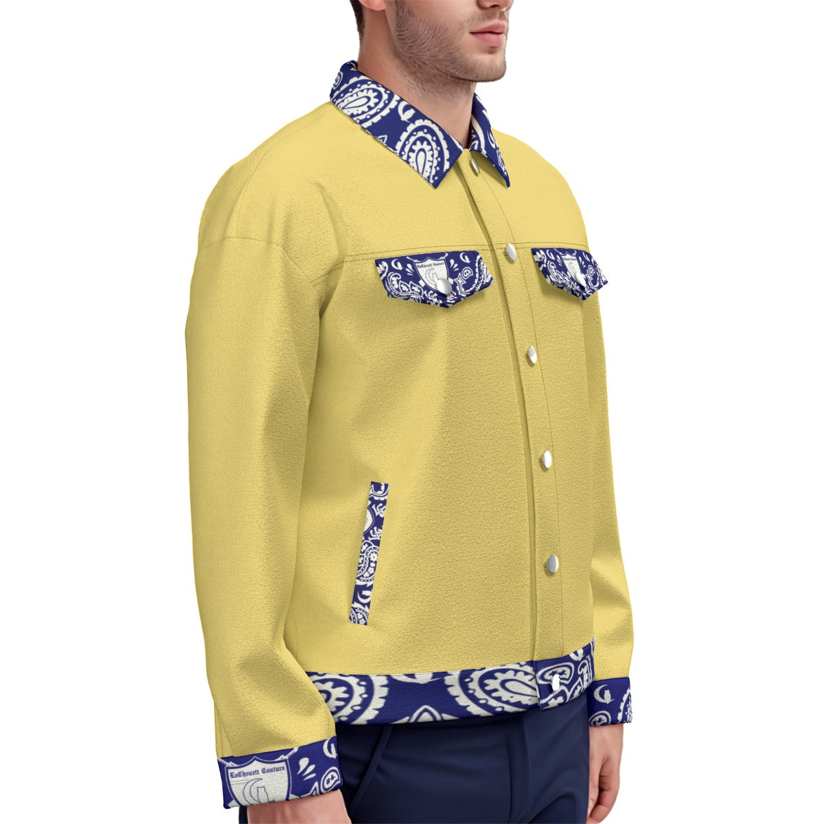 OG STYLE NAVY Unisex Lapel Jacket