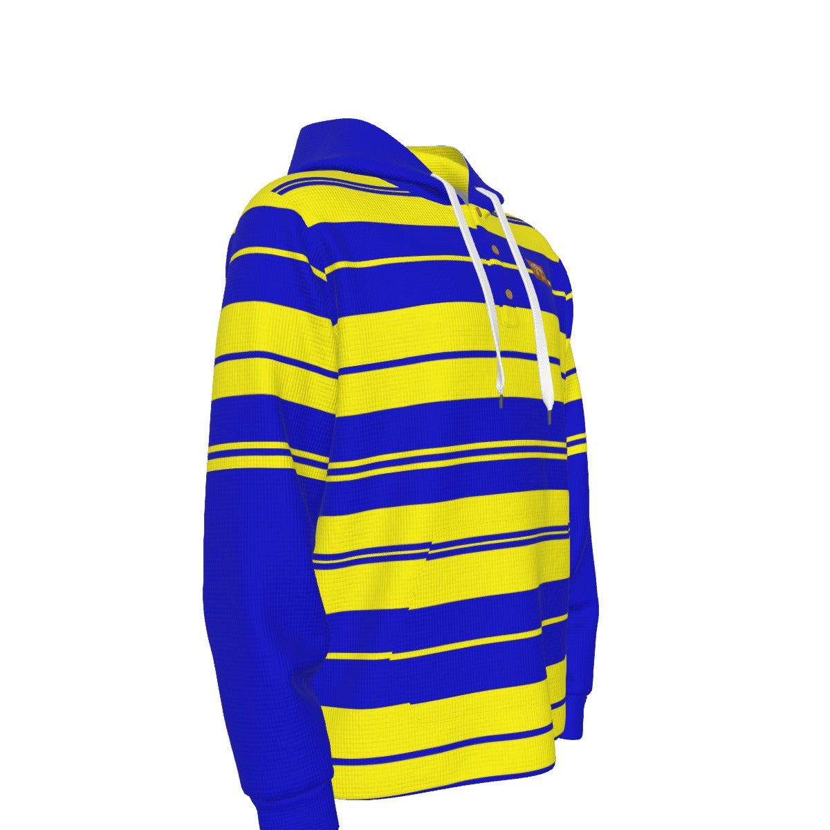 CHARLY STRIPES CRENSHAW Half  Button Hoodie