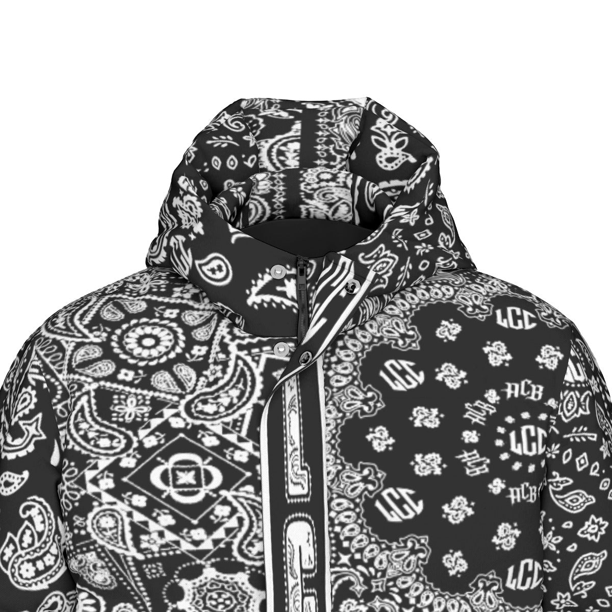 LCC FULL BANDANA BLC Unisex Long Down Jacket